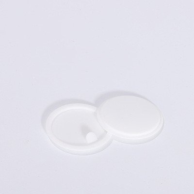 FTS Manufacturer Round Body Face Cream Jar White Glass Pet Cosmetic Cream Jar
