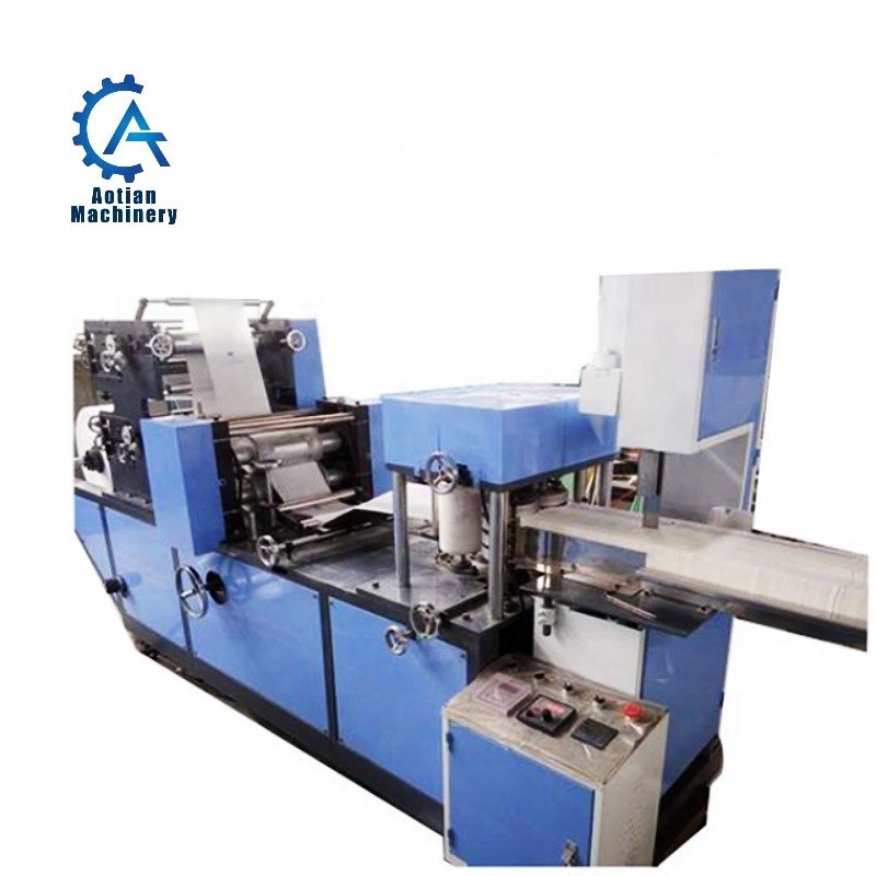 Automatic Embossing Folding Tissue Serviette Paper Machine Napkin Paper Making Machine