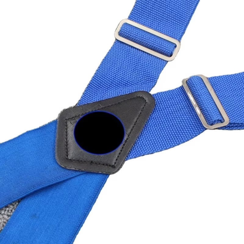 Wholesale heavy duty 2 inches X-back Black elastic Suspender brace clip-on adjustable for men's work wear pants