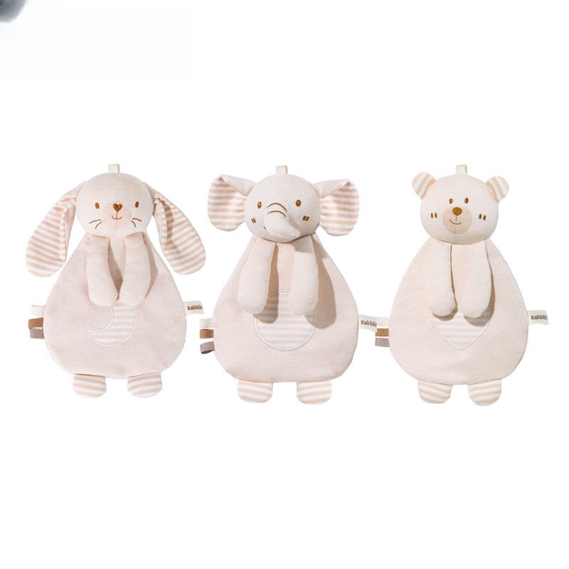 Baby Comforter Toys Plush Bunny Sleeping Towel Montessori Baby Rattles Stuffed Animals baby handkerchief towel 0 12 Months