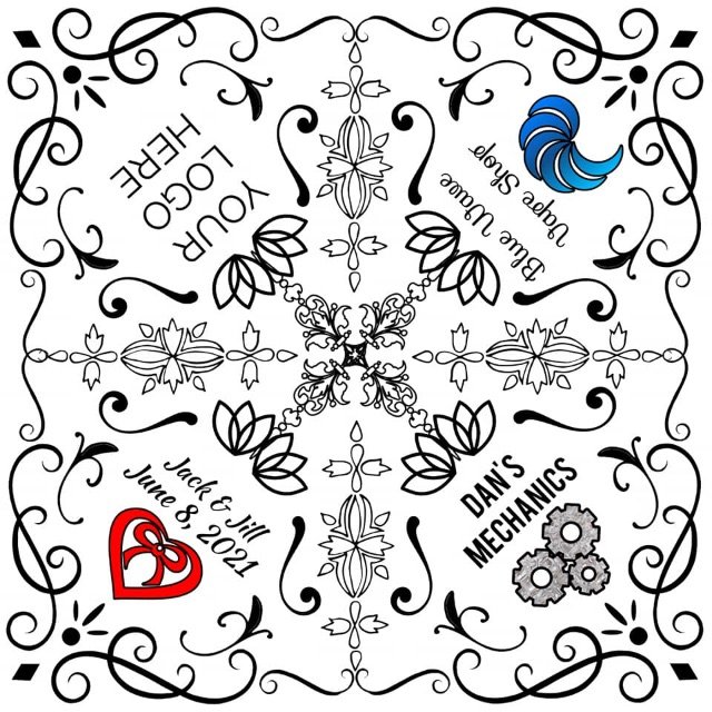 Unisex Cotton Bandana Head Wrap Wristband Face Cover Handkerchief for Men and Women, Multicolor bandana
