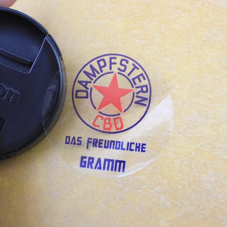 Custom Waterproof Clear Transparent Label Logo Vinyl Sticker Printing