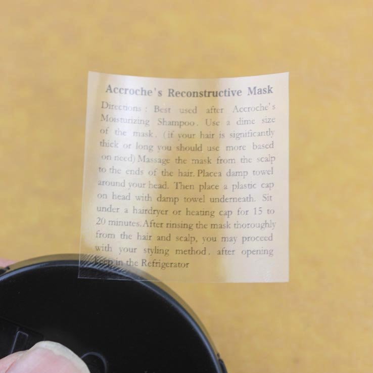 Custom Waterproof Clear Transparent Label Logo Vinyl Sticker Printing