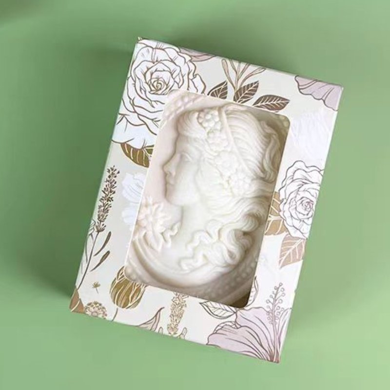 custom eco-friendly handmade soap box gift box packaging with window