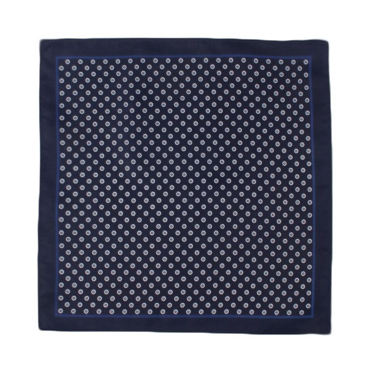 Top Quality Dot Silk Handkerchief 100% Silk Wholesale Pocket Square