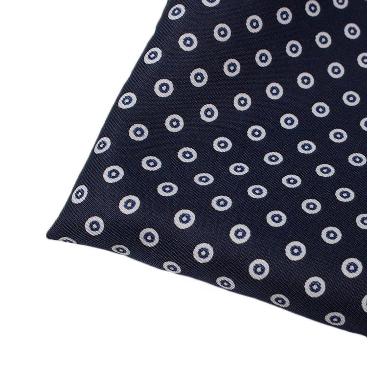 Top Quality Dot Silk Handkerchief 100% Silk Wholesale Pocket Square
