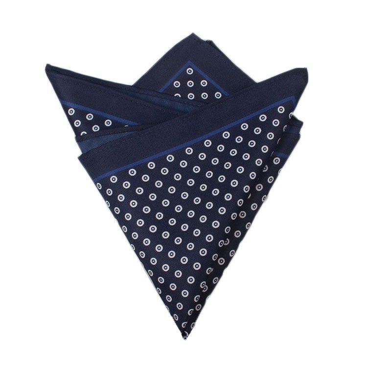 Top Quality Dot Silk Handkerchief 100% Silk Wholesale Pocket Square