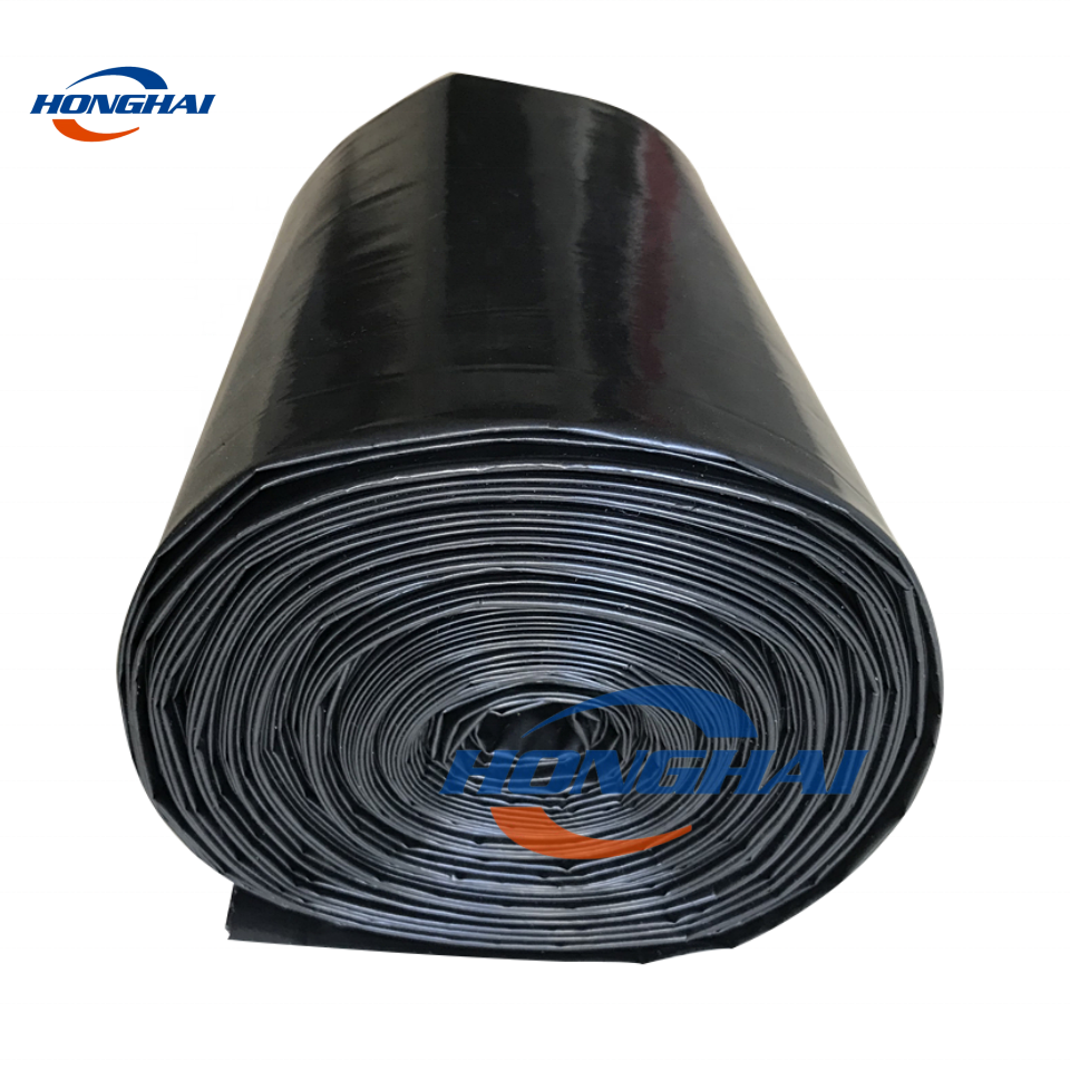 55 Gallon Simple Tie Drum Liner,Black Large Capacity S-cut Trash Bags,Flap Tie Wave Top Garbage Bin Bags 35" x 53" 1.1mil