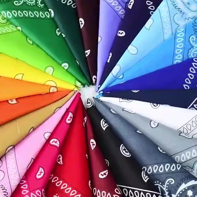 2025 custom Bandanas Unisex Paisley Bandanas Bulk Multi-Purpose Headband Cowboy Head Wrap Scarf for Women Men Boys Girls