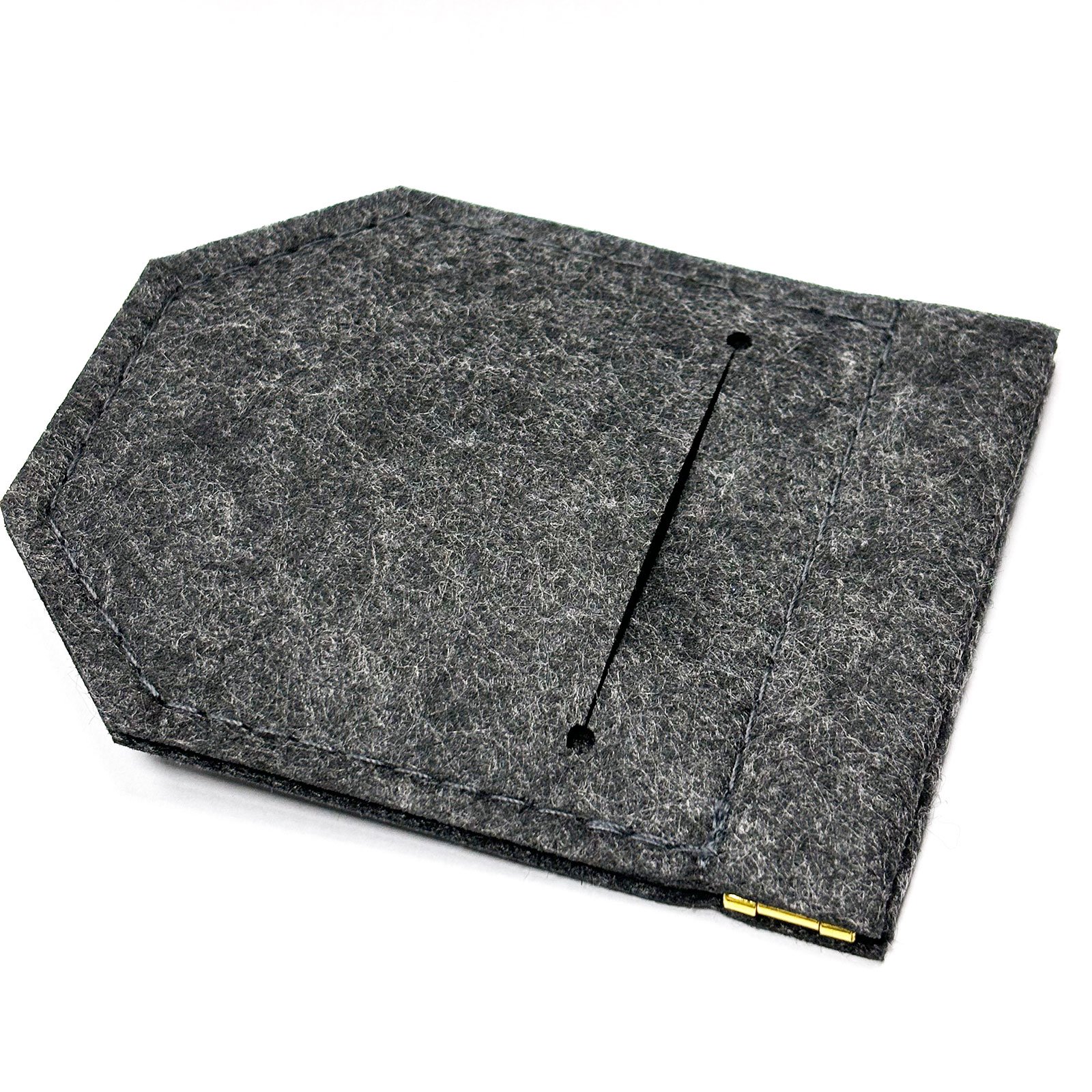 Felt Pocket Squares Holder For Men,Card Holder Best Accessories for Suits, Tuxedos,Vests and Dinner Jackets(dark grey)