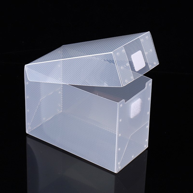 Rectangular transparent PP tool storage empty box stationery mobile phone parts hardware organizer box