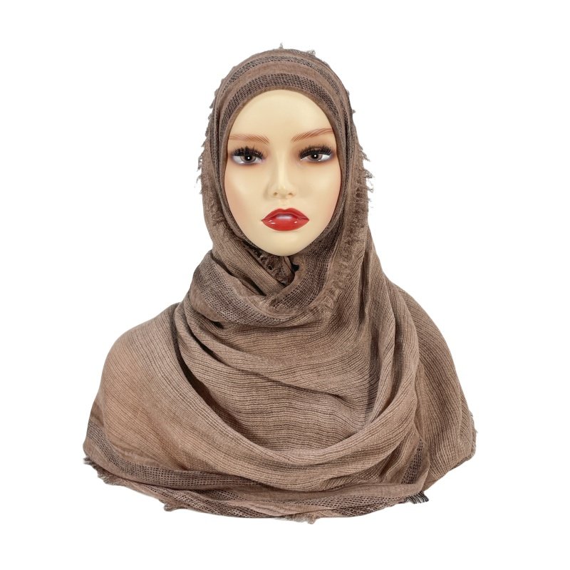 Custom modal viscose palestine turban shawl keffiyeh women instant hijab musulman cotton hair scarf fancy veils for islam ladies