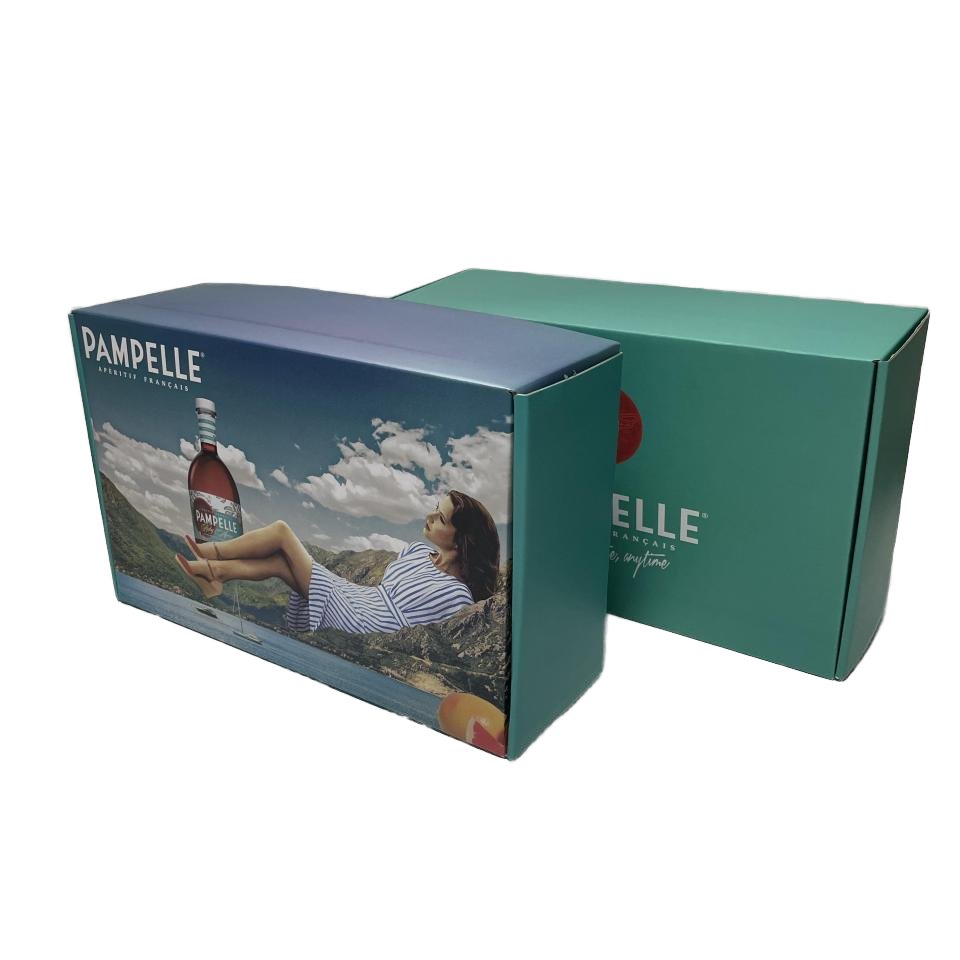 corrugated paperboard gift mailing packing small biodegradable shipping box self seal
