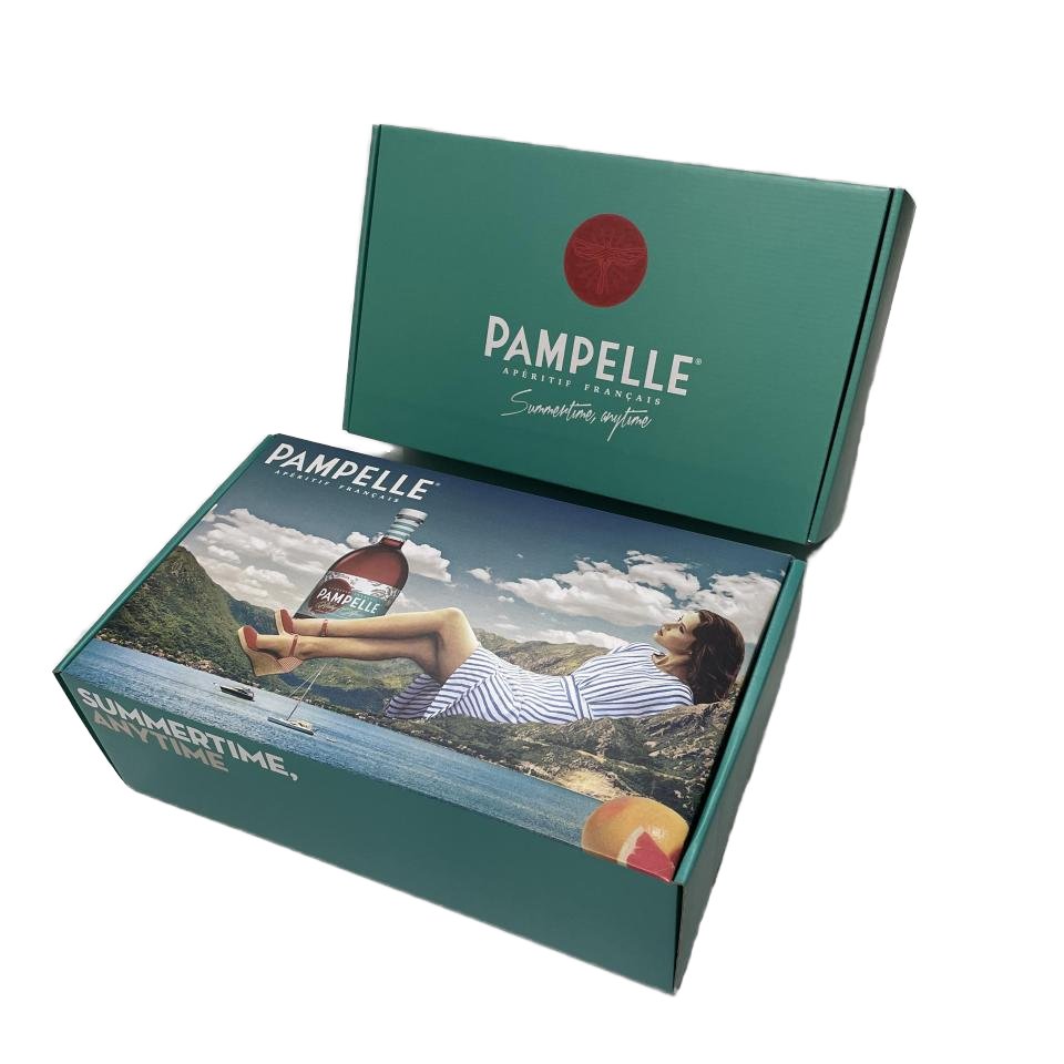 corrugated paperboard gift mailing packing small biodegradable shipping box self seal