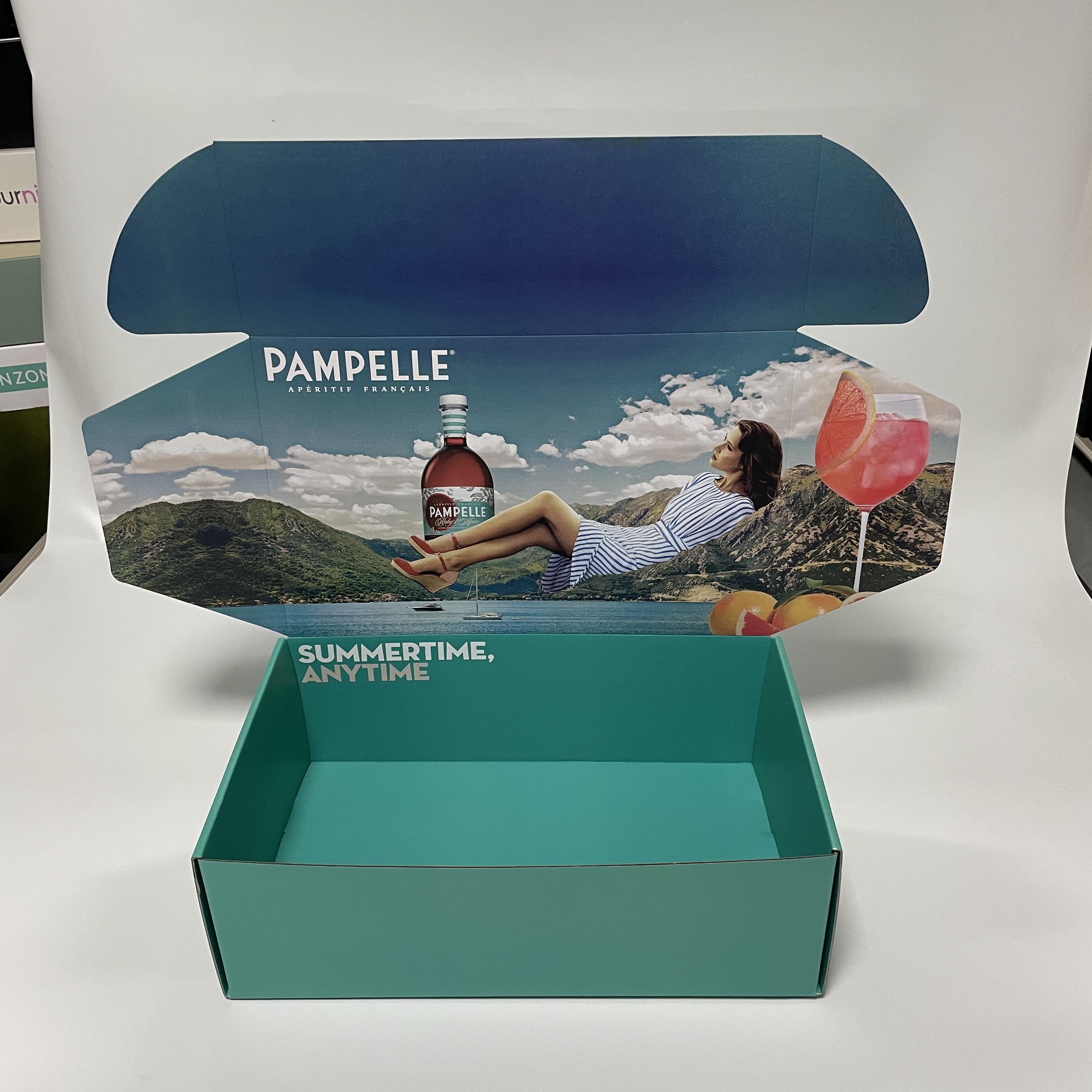 corrugated paperboard gift mailing packing small biodegradable shipping box self seal