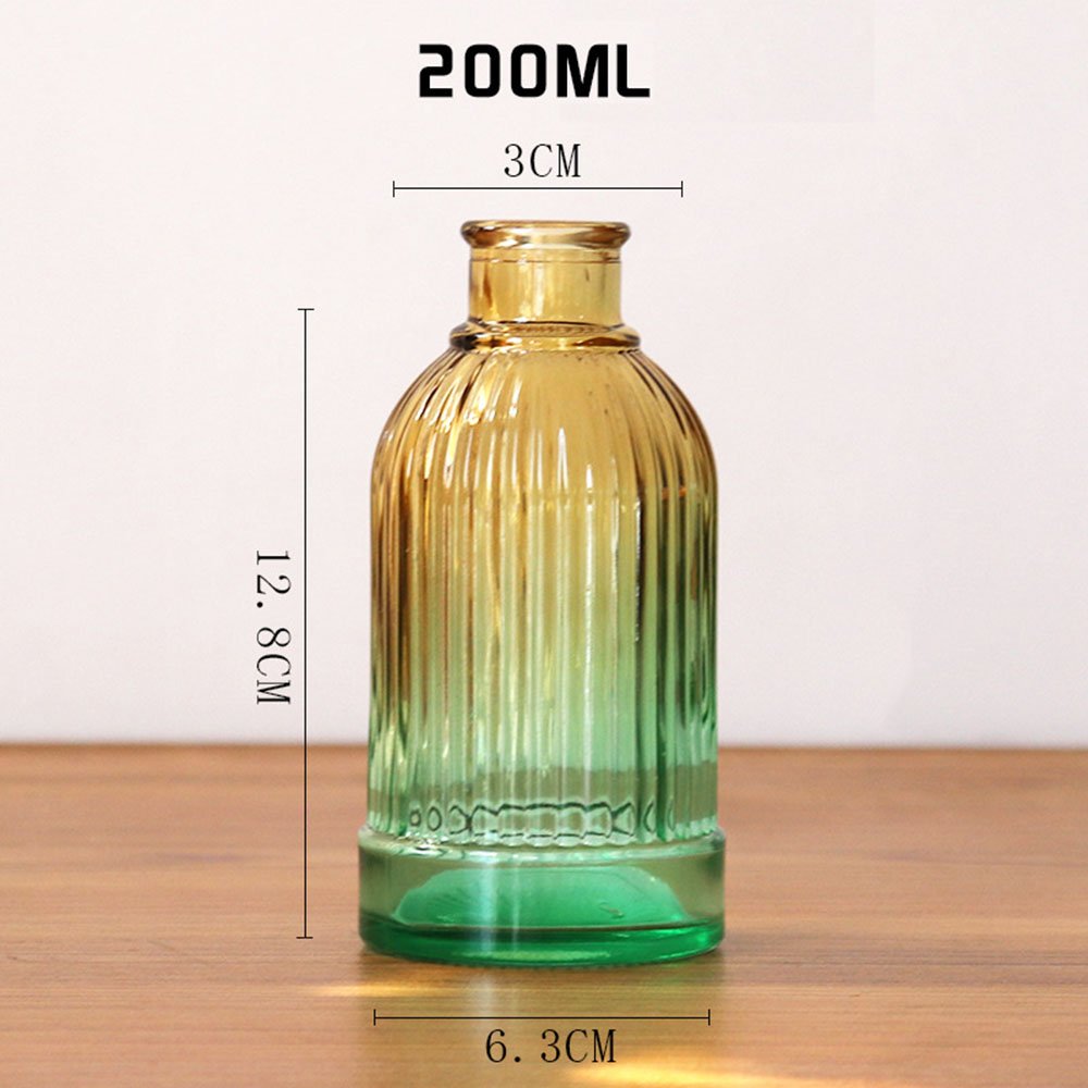 Custom High-End Aromatherapy Oil Glass Bottle 150ml 5oz Gradient Yellow Blue Household Air Purification Diffuser Bottle With Lid