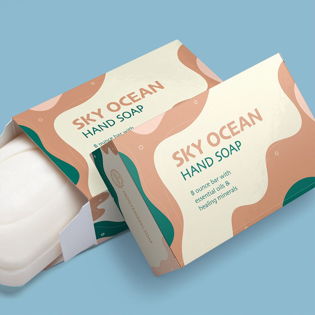 Wholesale Luxury Custom soap boxes with logo soap packing window cardboard packaging for soap packaging