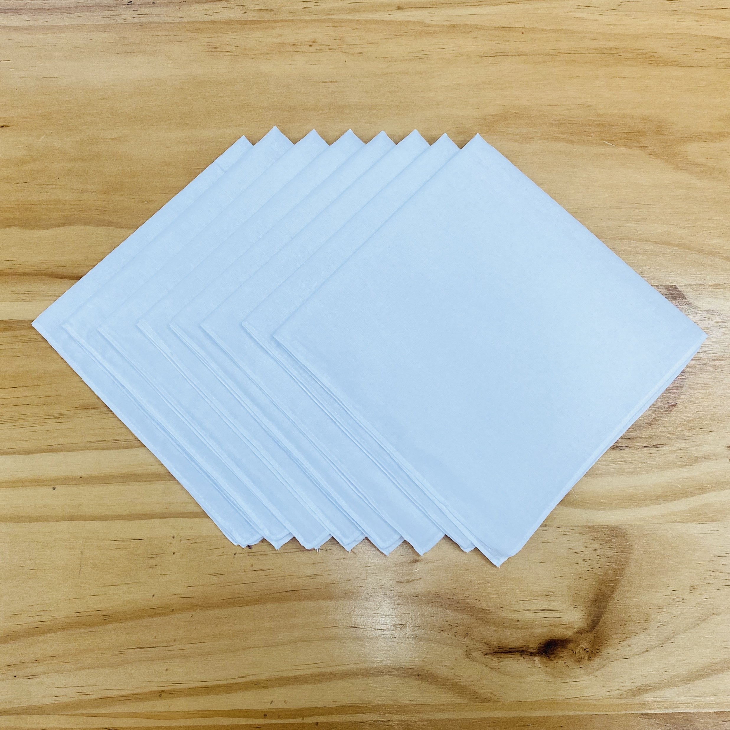 FUBU Custom LOGO Pocket Square Handkerchief 40x40cm Plain White Men's Suit Accessories for Daily life