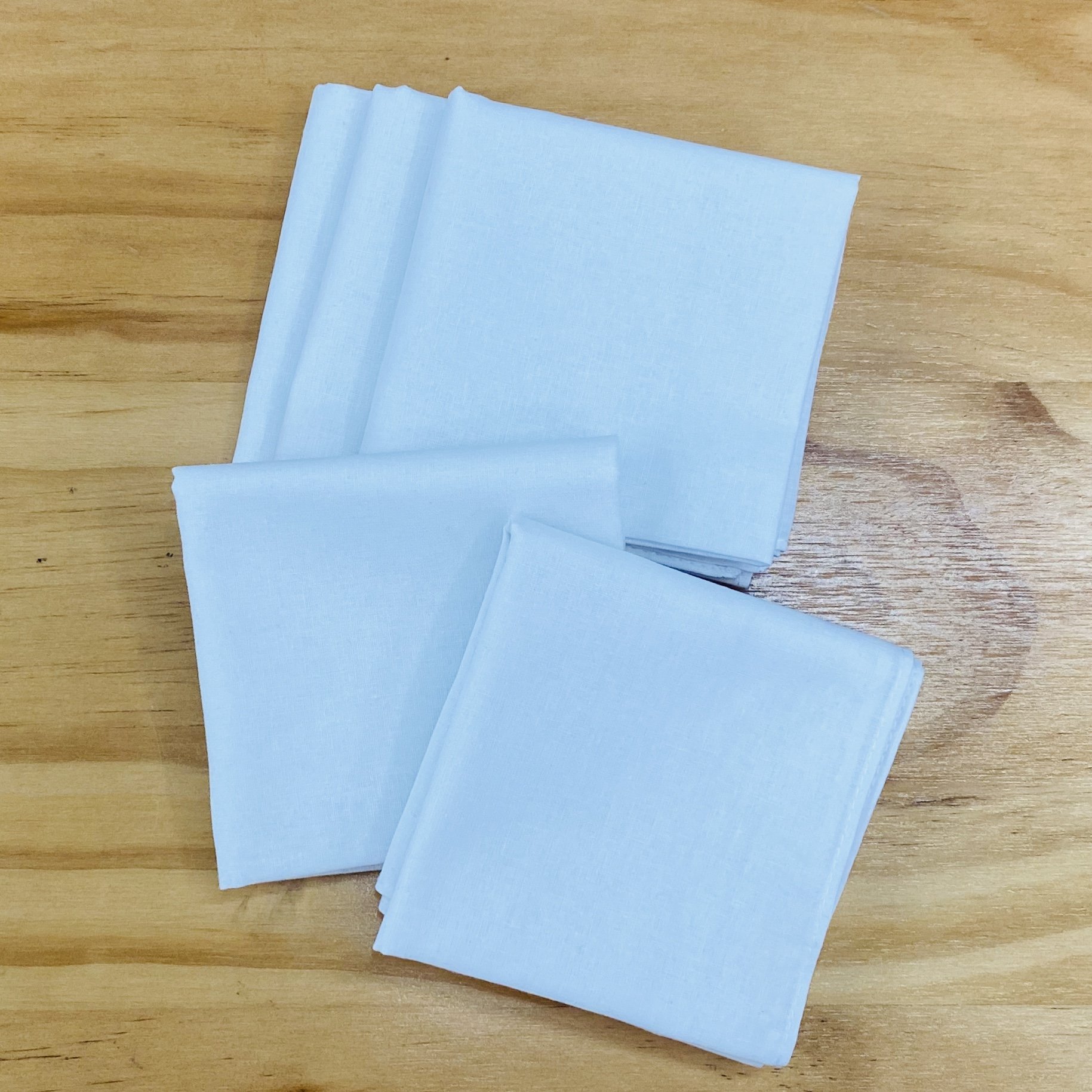 FUBU Custom LOGO Pocket Square Handkerchief 40x40cm Plain White Men's Suit Accessories for Daily life