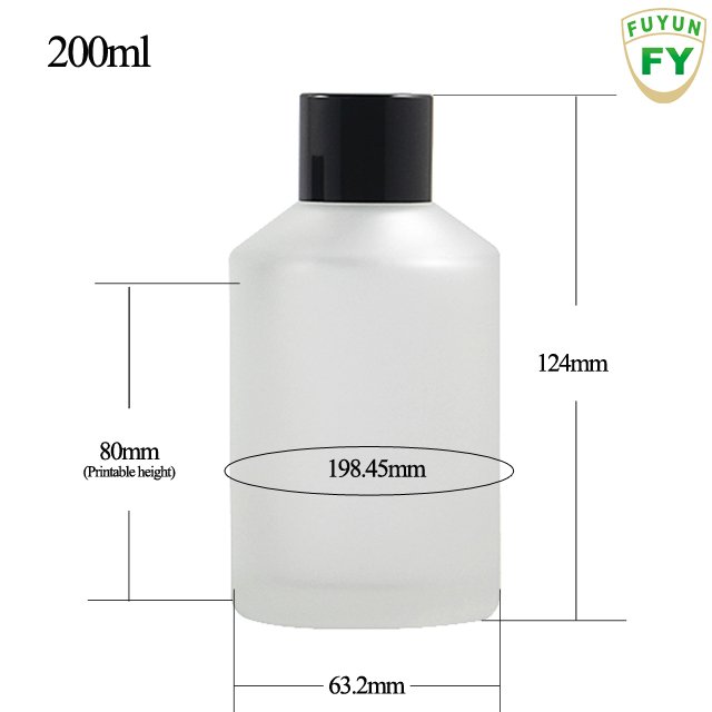 Fuyun In stock Cosmetic 15ml/30ml/60ml/125ml/200ml Cream Glass Skincare Bottles