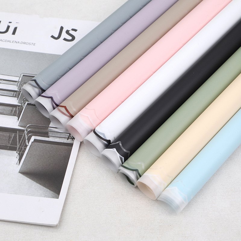 Manufacturer's Stock Small Handkerchief Jelly Film Bouquet Wrapping Paper Waterproof Flower Wrapping Paper