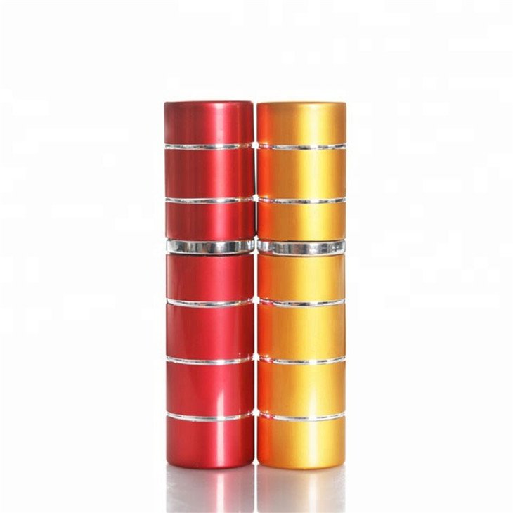 Hot Various Colours 10Ml Aluminium Metal Perfume Spray Atomizer Bottle