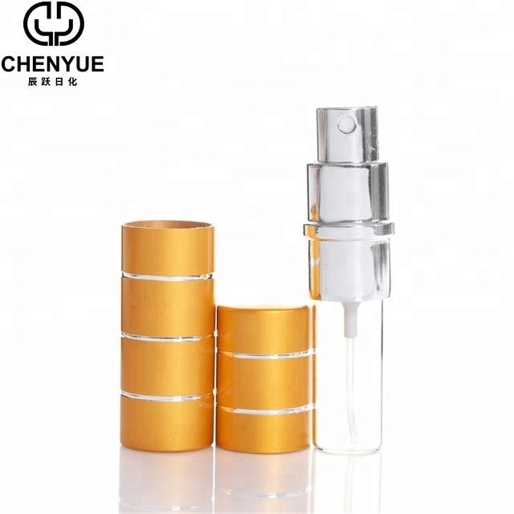 Hot Various Colours 10Ml Aluminium Metal Perfume Spray Atomizer Bottle
