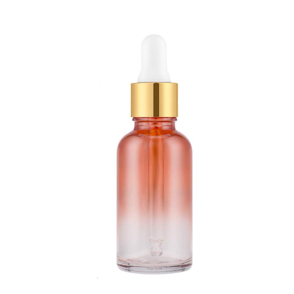 1oz Glass Eye Dropper Bottles, 30ml Dropper Bottles in customized color, Includes White Child Safety Squeeze Bulb Glass Dropper