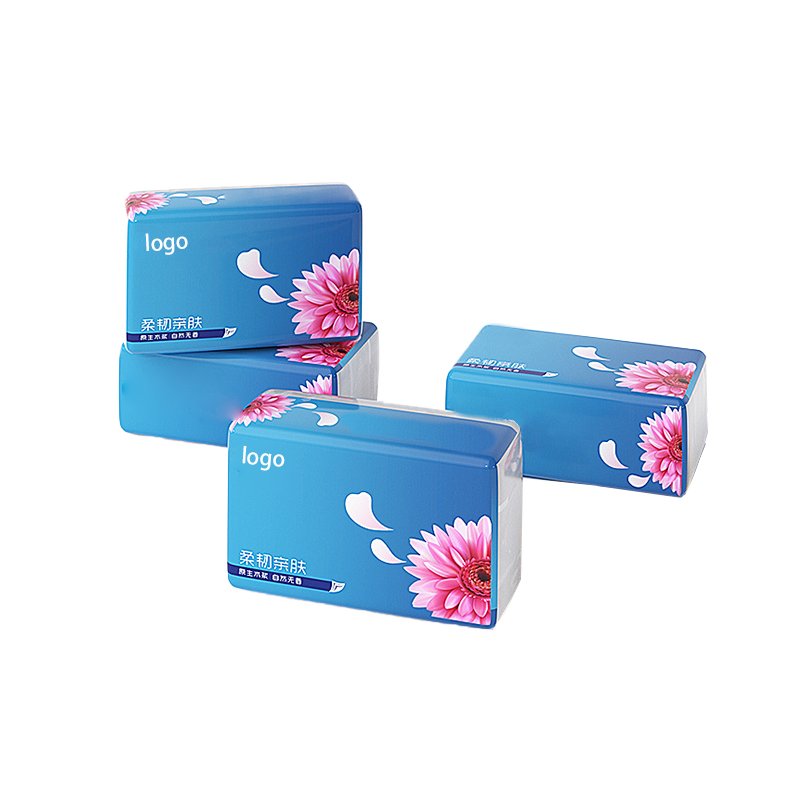 Customized Disposable Best Quality Soft Packed Skin Friendly Water Absorbing 100% Wood Pulp 5 Ply Facial Tissue Paper
