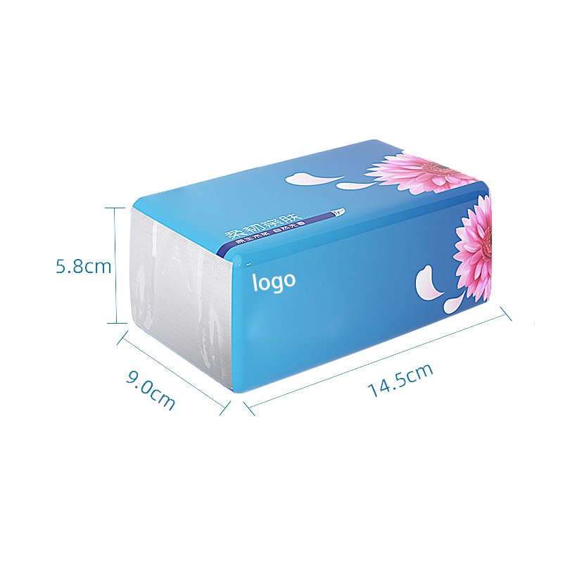 Customized Disposable Best Quality Soft Packed Skin Friendly Water Absorbing 100% Wood Pulp 5 Ply Facial Tissue Paper