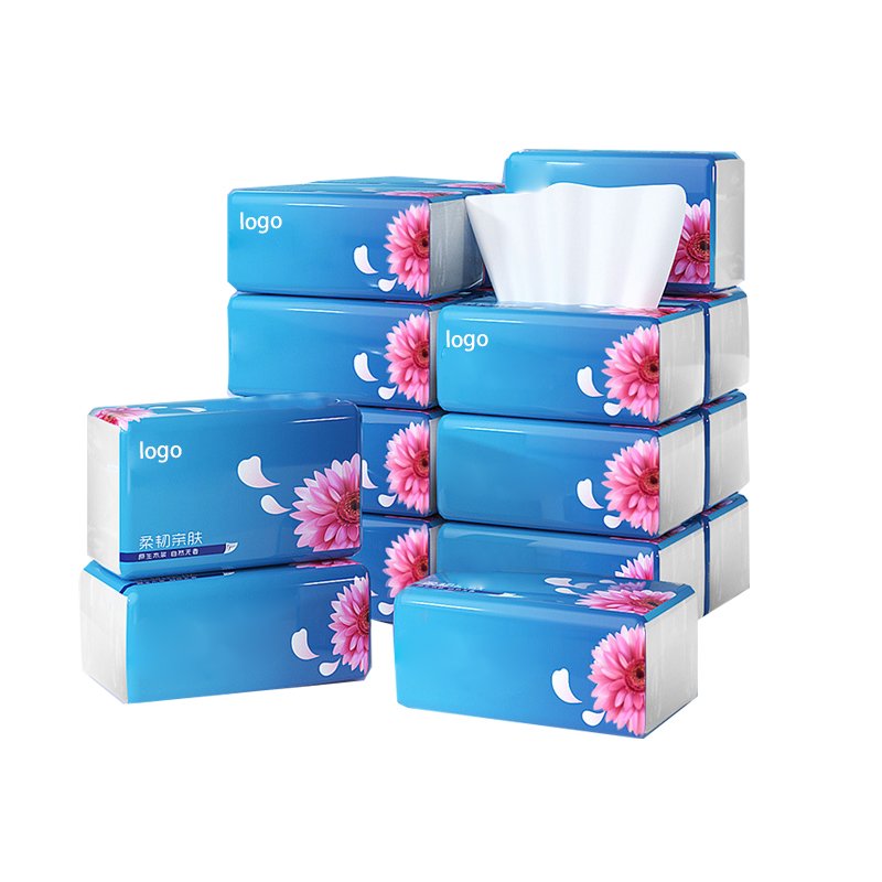 Customized Disposable Best Quality Soft Packed Skin Friendly Water Absorbing 100% Wood Pulp 5 Ply Facial Tissue Paper