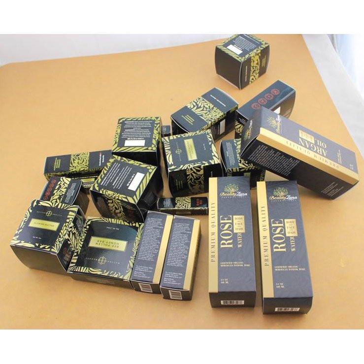 Custom Printed paper hot stamping Boxes Packaging cosmetics packing customized logo paper box
