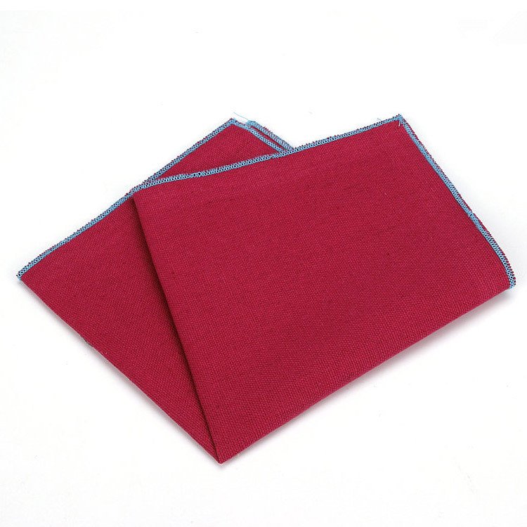 Flower Handkerchief Scarves Vintage Linen Paisley Hankies Men's Pocket Square Handkerchiefs