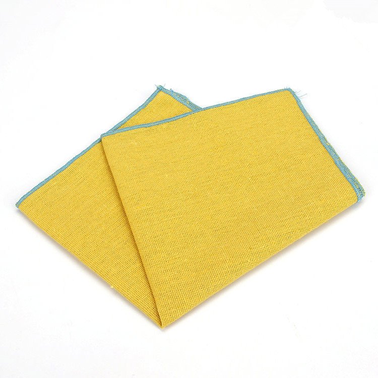 Flower Handkerchief Scarves Vintage Linen Paisley Hankies Men's Pocket Square Handkerchiefs