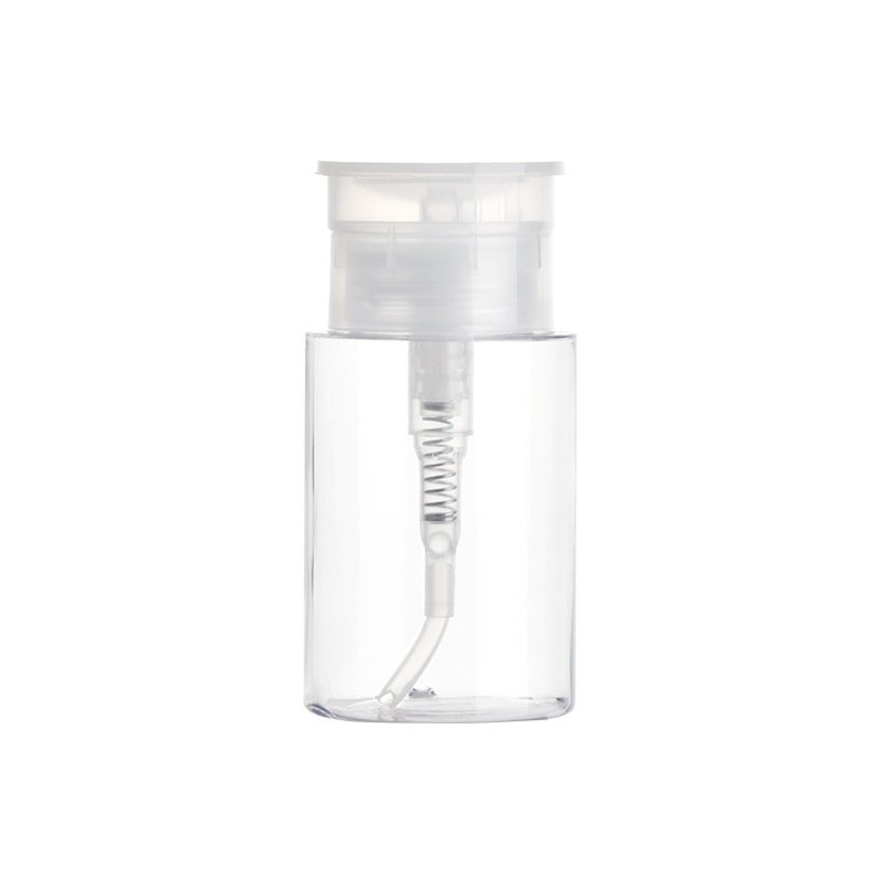 Cheap Empty Cosmetic Packaging Toner Bottle 100ml 150ml 200ml Plastic PETG Makeup Oil Bottle With Clear Pink Cap