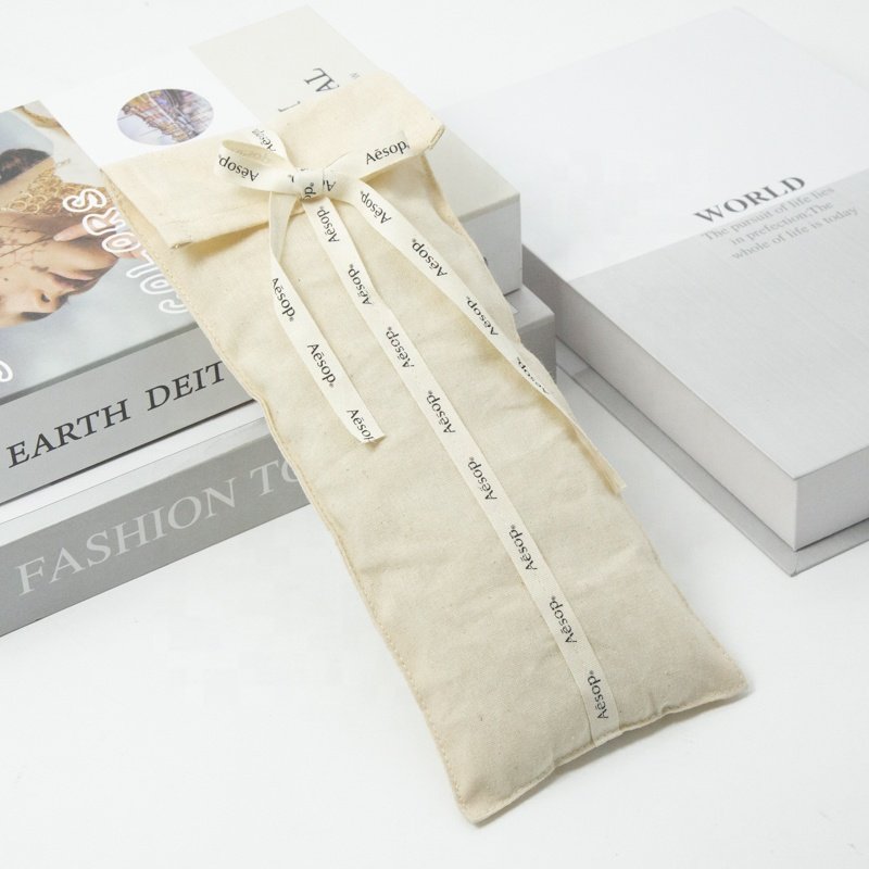 Custom Beauty Cotton Envelope Dust Pouch Cosmetic Perfume Packing Bags