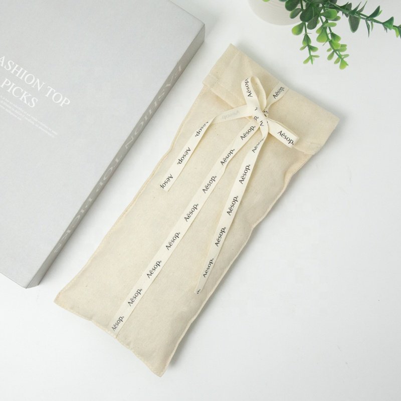 Custom Beauty Cotton Envelope Dust Pouch Cosmetic Perfume Packing Bags