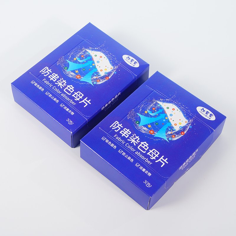 Blue Recyclable Card Cardboard Packaging Boxes Tear Custom Printed Tissue Box Tissue Paper Box