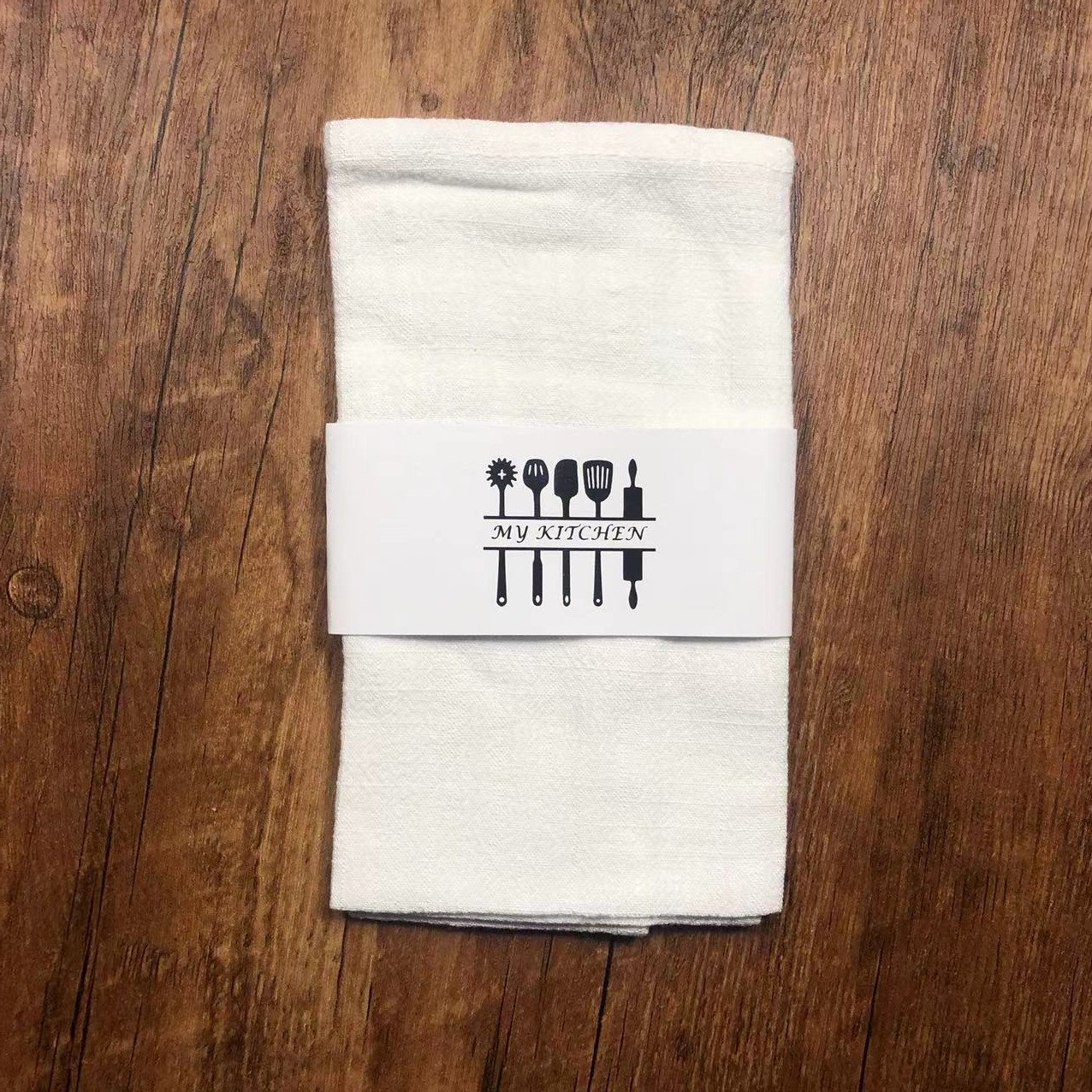 Custom Printed Personalized Linen hankies cotton embroidered small handkerchief White for women wedding