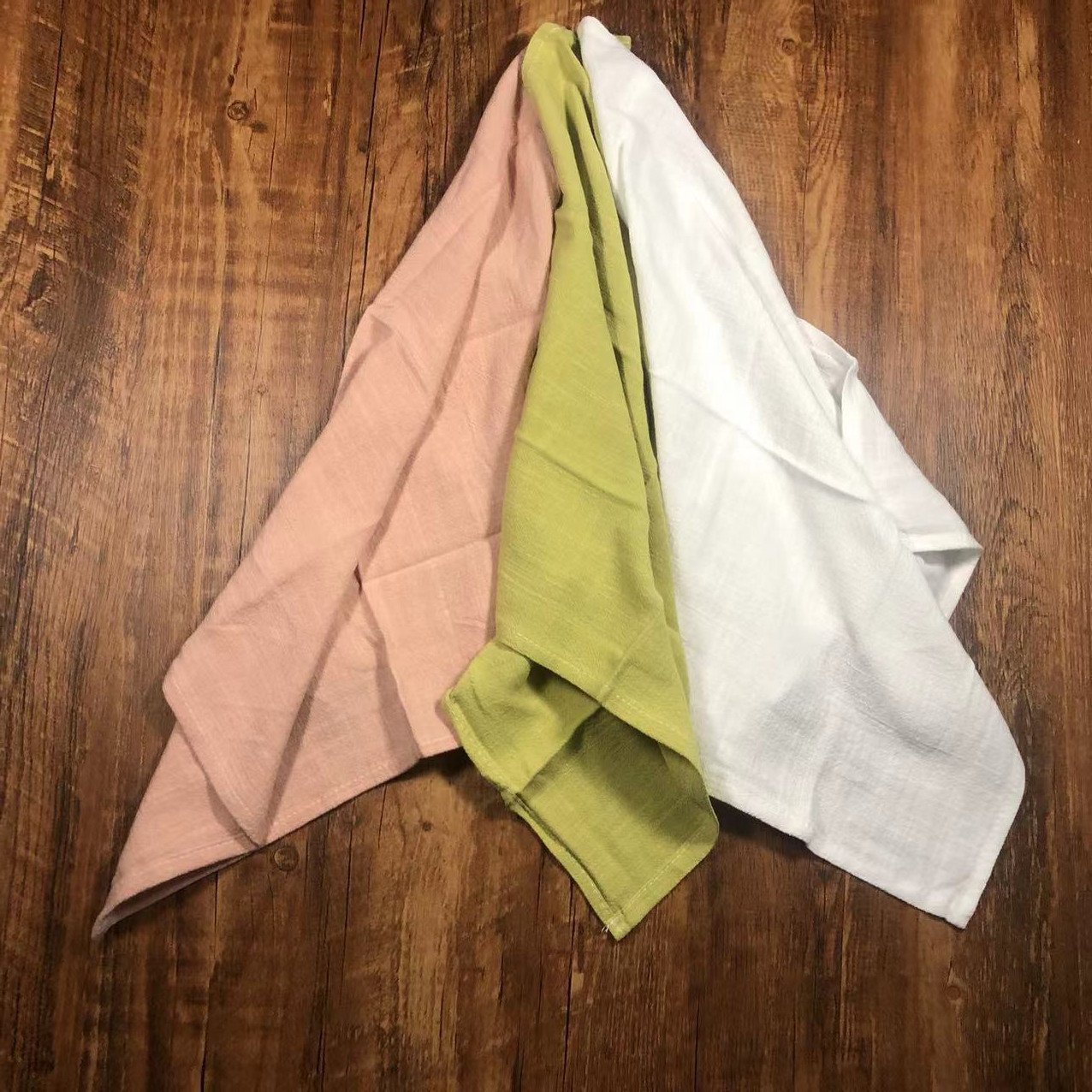 Custom Printed Personalized Linen hankies cotton embroidered small handkerchief White for women wedding