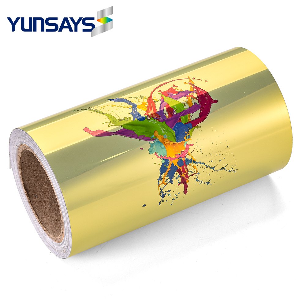 Vinyl Glossy Gold PET Self-adhesive Vinyl Stickers A4 Paper Labels For Inkjet Printers