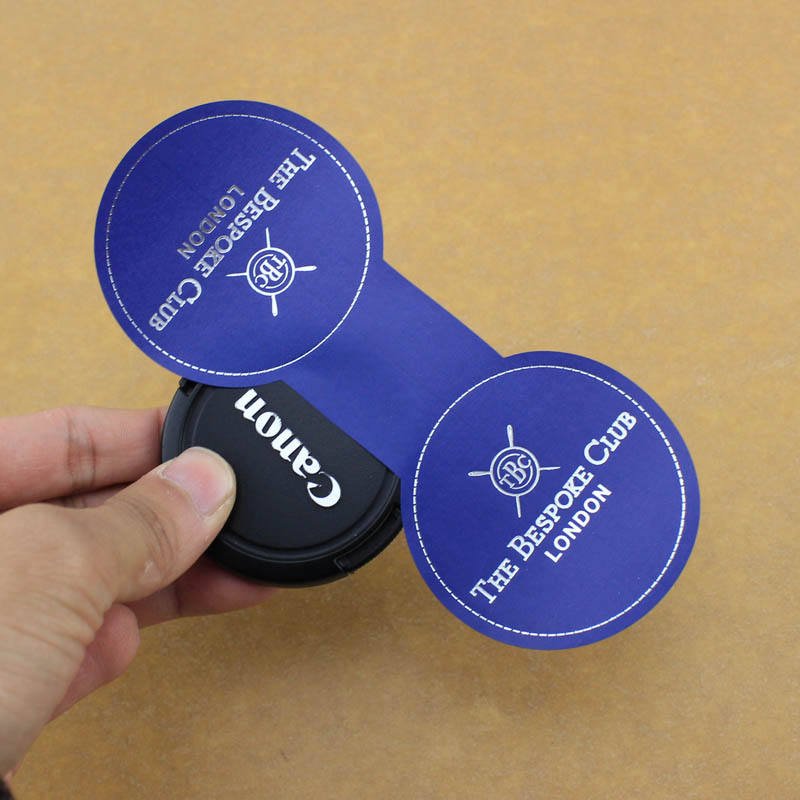 Custom Logo Printed Adhesive Waterproof Packaging Label Round Holographic Silver Gold Foil Stickers
