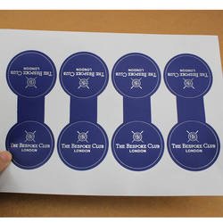 Custom Logo Printed Adhesive Waterproof Packaging Label Round Holographic Silver Gold Foil Stickers