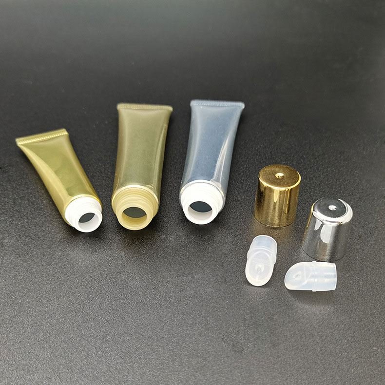 15ml Bright Metallic Gold Luxury Cosmetic Hose Packing Materials Small Capacity Sub-Packaging Eye Cream Tube