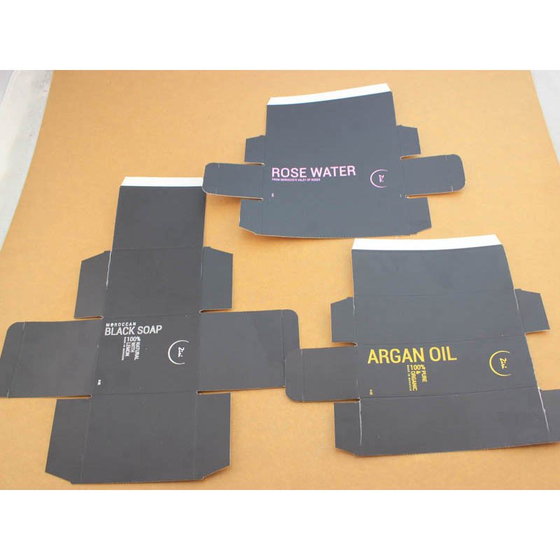 Low MOQ Custom Logo black custom soap box paper packaging boxes , paper box
