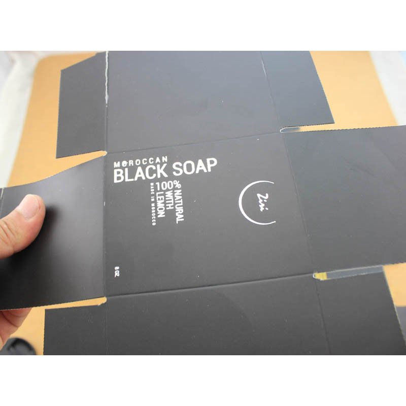 Low MOQ Custom Logo black custom soap box paper packaging boxes , paper box