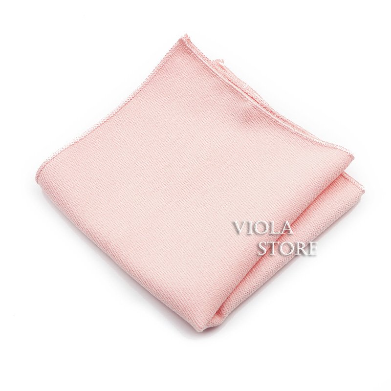 Super Soft Cotton Corduroy Solid Hankie Colorful Handkerchief Pink Men Wedding Pocket Square Stylish Gift Party Autumn Accessory