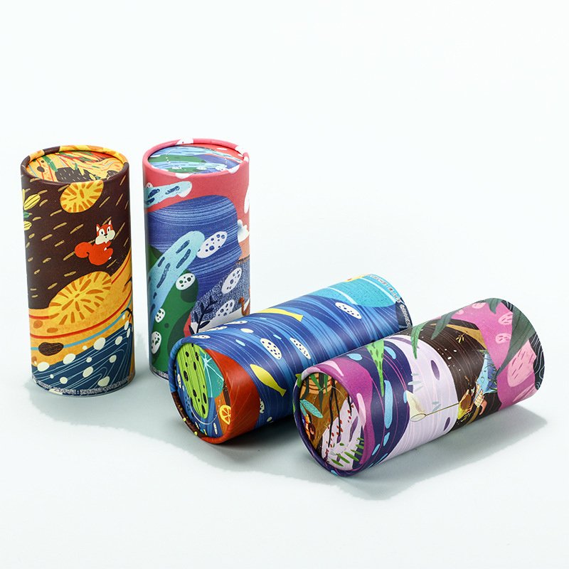 Eco-friendly 3 ply Tissue Bamboo Pulp Round Tube Facial Tissue Natural Car Tissue with Custom Print
