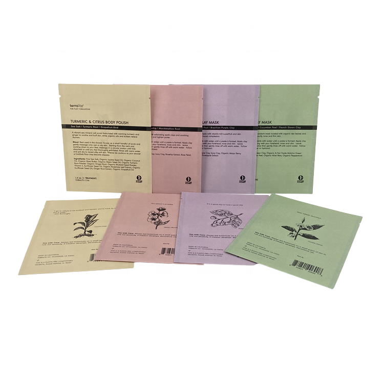 cream sample sachet cosmetic sample bag small heat seal lotion foil sample sachet 3 side seal mini mylar bag sachet pouch