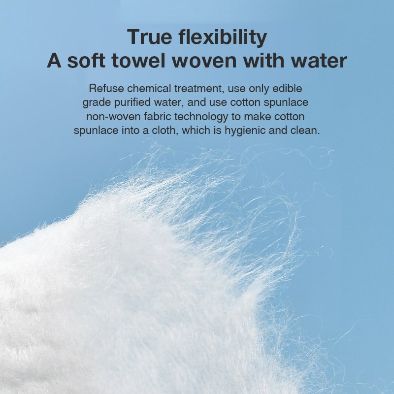 sustainable Wet and dry disposable washcloth handkerchief thickened washcloth